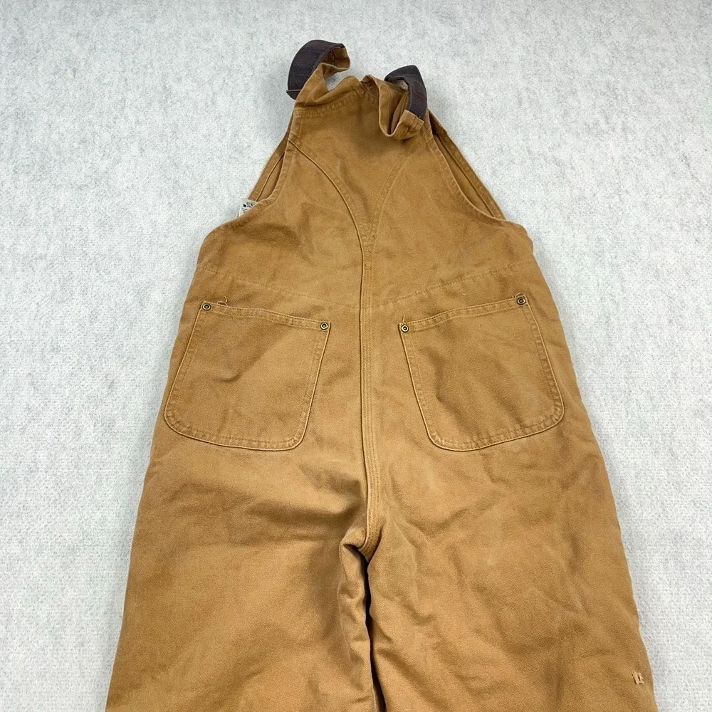 Carhartt  Bibs Youth‎ 10 Insulated Overalls Duck Tan Canvas Double Knee 30x22